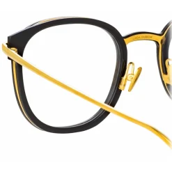Linda Farrow - Fraser Square Optical Glasses in Black - LFL1184C1OPT - Linda Farrow Eyewear - Avvenice