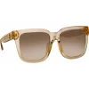 Linda Farrow - Freya Square Sunglasses in Ash - LFL1175C4SUN - Linda Farrow Eyewear - Avvenice