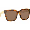 Linda Farrow - Freya Square Sunglasses in Tortoiseshell Cream - LFL1175C2SUN - Linda Farrow Eyewear - Avvenice