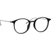 Linda Farrow - Gray Oval Optical Frame in Black and Nickel - LFL1103C14OPT - Linda Farrow Eyewear - Avvenice