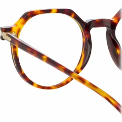 Linda Farrow - Griffin A Oval Optical Glasses in Tortoiseshell - LF50AC2OPT - Linda Farrow Eyewear - Avvenice