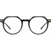 Linda Farrow - Griffin A Oval Optical Glasses in Black - LF50AC1OPT - Linda Farrow Eyewear - Avvenice
