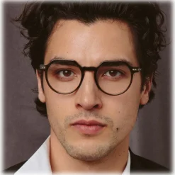 Linda Farrow - Griffin A Oval Optical Glasses in Green - LF50AC4OPT - Linda Farrow Eyewear - Avvenice