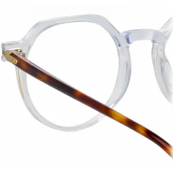 Linda Farrow - Griffin A Oval Optical Glasses in Clear - LF50AC3OPT - Linda Farrow Eyewear - Avvenice