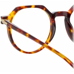 Linda Farrow - Griffin Oval Optical Glasses in Tortoiseshell - LF50C2OPT - Linda Farrow Eyewear - Avvenice