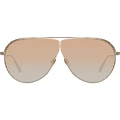 Linda Farrow - Hura Aviator Sunglasses in Light Gold - LFL1263C3SUN - Linda Farrow Eyewear - Avvenice