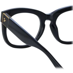 Linda Farrow - Jenson D-Frame Optical Glasses in Black - LFL1384C3OPT - Linda Farrow Eyewear - Avvenice