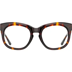 Linda Farrow - Jenson D-Frame Optical Glasses in Tortoiseshell - LFL1384C4OPT - Linda Farrow Eyewear - Avvenice