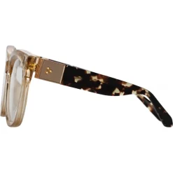 Linda Farrow - Jenson D-Frame Optical Glasses in Ash - LFL1384C5OPT - Linda Farrow Eyewear - Avvenice
