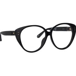 Linda Farrow - Katia Cat Eye Optical Glasses in Black - LFL1417C1OPT - Linda Farrow Eyewear - Avvenice