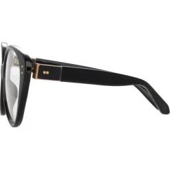 Linda Farrow - Katia Cat Eye Optical Glasses in Black - LFL1417C1OPT - Linda Farrow Eyewear - Avvenice