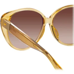 Linda Farrow - Katia Cat Eye Sunglasses in Saffron - LFL1417C5SUN - Linda Farrow Eyewear - Avvenice