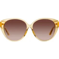 Linda Farrow - Katia Cat Eye Sunglasses in Saffron - LFL1417C5SUN - Linda Farrow Eyewear - Avvenice