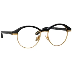 Linda Farrow - Keen Oval Optical Frame in Black - LFL1453C1OPT - Linda Farrow Eyewear - Avvenice