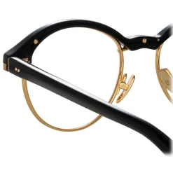 Linda Farrow - Keen Oval Optical Frame in Black - LFL1453C1OPT - Linda Farrow Eyewear - Avvenice