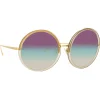 Linda Farrow - Kew Oversized Sunglasses in Truffle - LFL457C36SUN - Linda Farrow Eyewear - Avvenice