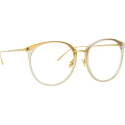 Linda Farrow - Kings Oversized Optical Glasses in Truffle - LFL747C25OPT - Linda Farrow Eyewear - Avvenice