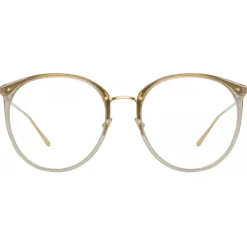 Linda Farrow - Kings Oversized Optical Glasses in Truffle - LFL747C25OPT - Linda Farrow Eyewear - Avvenice