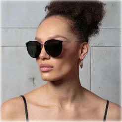 Linda Farrow - Kings Oversized Sunglasses in Black - LFLC747C1SUN - Linda Farrow Eyewear - Avvenice