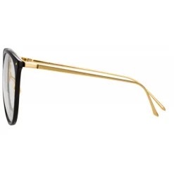 Linda Farrow - Kings Oversized Optical Glasses in Black - LFLC747C7OPT - Linda Farrow Eyewear - Avvenice