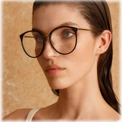 Linda Farrow - Kings Oversized Optical Glasses in Black - LFLC747C7OPT - Linda Farrow Eyewear - Avvenice