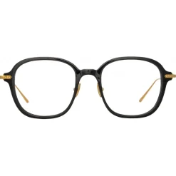 Linda Farrow - Lane Square Optical Frame in Black (Asian Fit) - Linda Farrow Eyewear - Avvenice