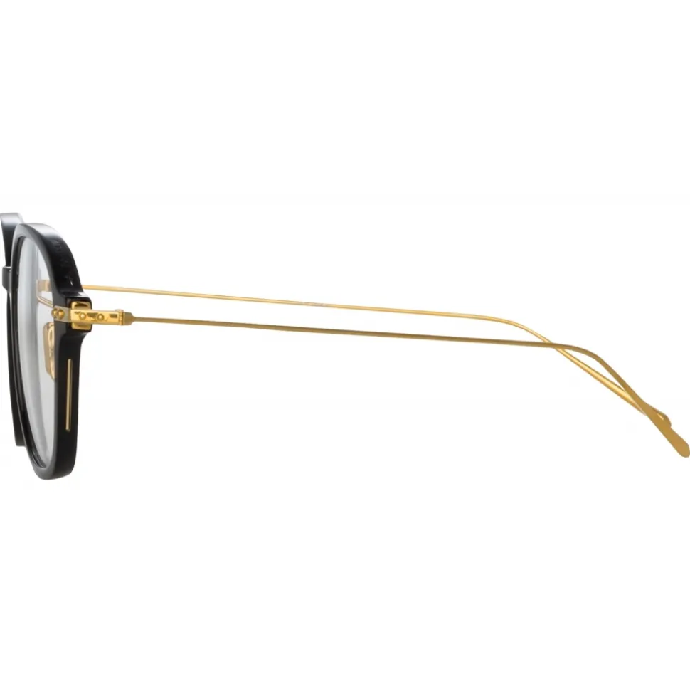 Linda Farrow - Lane Square Optical Frame in Black (Asian Fit) - Linda Farrow Eyewear - Avvenice
