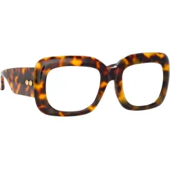 Linda Farrow - Lavinia Rectangular Optical Glasses in Tortoiseshell - LFL995C7OPT - Linda Farrow Eyewear - Avvenice