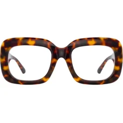 Linda Farrow - Lavinia Rectangular Optical Glasses in Tortoiseshell - LFL995C7OPT - Linda Farrow Eyewear - Avvenice