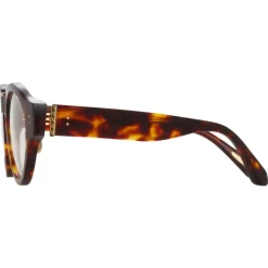 Linda Farrow - Leon Angular Optical Glasses in Tortoiseshell - LFL1324C2OPT - Linda Farrow Eyewear - Avvenice