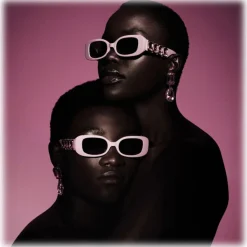 Linda Farrow - LF x Nima Benati The Lola Sunglasses in Pink Gemstone - LFL1117C12SUN - Linda Farrow Eyewear - Avvenice