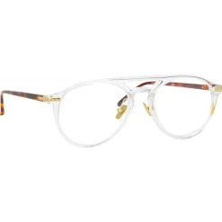 Linda Farrow - Linear Ando Aviator Optical Glasses in Clear - LF23C4OPT - Linda Farrow Eyewear - Avvenice
