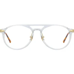 Linda Farrow - Linear Ando Aviator Optical Glasses in Clear - LF23C4OPT - Linda Farrow Eyewear - Avvenice