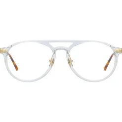 Linda Farrow - Linear Ando A Aviator Optical Glasses in Clear - LF23AC4OPT - Linda Farrow Eyewear - Avvenice
