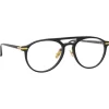 Linda Farrow - Linear Ando A Aviator Optical Glasses in Black - LF23AC1OPT - Linda Farrow Eyewear - Avvenice