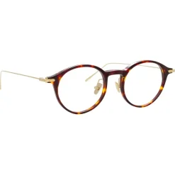 Linda Farrow - Linear Arris Oval Optical Glasses in Tortoiseshell - LF06C3OPT - Linda Farrow Eyewear - Avvenice