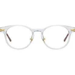 Linda Farrow - Linear Bay D-Frame Optical Glasses in Clear - LF25C4OPT - Linda Farrow Eyewear - Avvenice