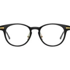 Linda Farrow - Linear Bay A D-Frame Optical Glasses in Black - LF25AC1OPT - Linda Farrow Eyewear - Avvenice