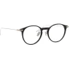 Linda Farrow - Linear Chevron Oval Optical Glasses in Black - LF08C2OPT - Linda Farrow Eyewear - Avvenice