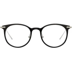Linda Farrow - Linear Childs A D-Frame Optical Glasses in Black - LF03AC2OPT - Linda Farrow Eyewear - Avvenice
