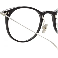 Linda Farrow - Linear Childs A D-Frame Optical Glasses in Black - LF03AC2OPT - Linda Farrow Eyewear - Avvenice