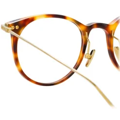 Linda Farrow - Linear Childs D-Frame Optical Glasses in Tortoiseshell - LF03C9OPT - Linda Farrow Eyewear - Avvenice