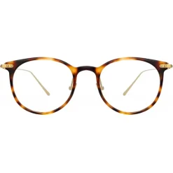 Linda Farrow - Linear Childs A D-Frame Optical Glasses in Tortoiseshell - LF03AC9OPT - Linda Farrow Eyewear - Avvenice