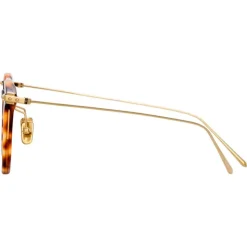 Linda Farrow - Linear Childs A D-Frame Optical Glasses in Tortoiseshell - LF03AC9OPT - Linda Farrow Eyewear - Avvenice