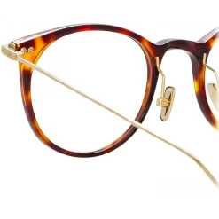 Linda Farrow - Linear Childs D-Frame Optical Glasses in Dark Tortoishell - LF03C3OPT - Linda Farrow Eyewear - Avvenice