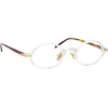 Linda Farrow - Linear Eaves Oval Optical Glasses in Clear - LF11C3OPT - Linda Farrow Eyewear - Avvenice