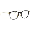 Linda Farrow - Linear Fuller D-Frame Optical Glasses in Black - LF01C1OPT - Linda Farrow Eyewear - Avvenice