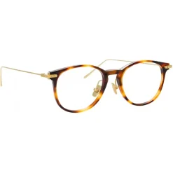 Linda Farrow - Linear Fuller D-Frame Optical Glasses in Tortoiseshell - LF01C7OPT - Linda Farrow Eyewear - Avvenice