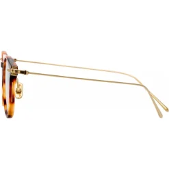 Linda Farrow - Linear Fuller D-Frame Optical Glasses in Tortoiseshell - LF01C7OPT - Linda Farrow Eyewear - Avvenice