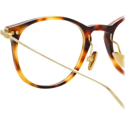 Linda Farrow - Linear Fuller D-Frame Optical Glasses in Tortoiseshell - LF01C7OPT - Linda Farrow Eyewear - Avvenice